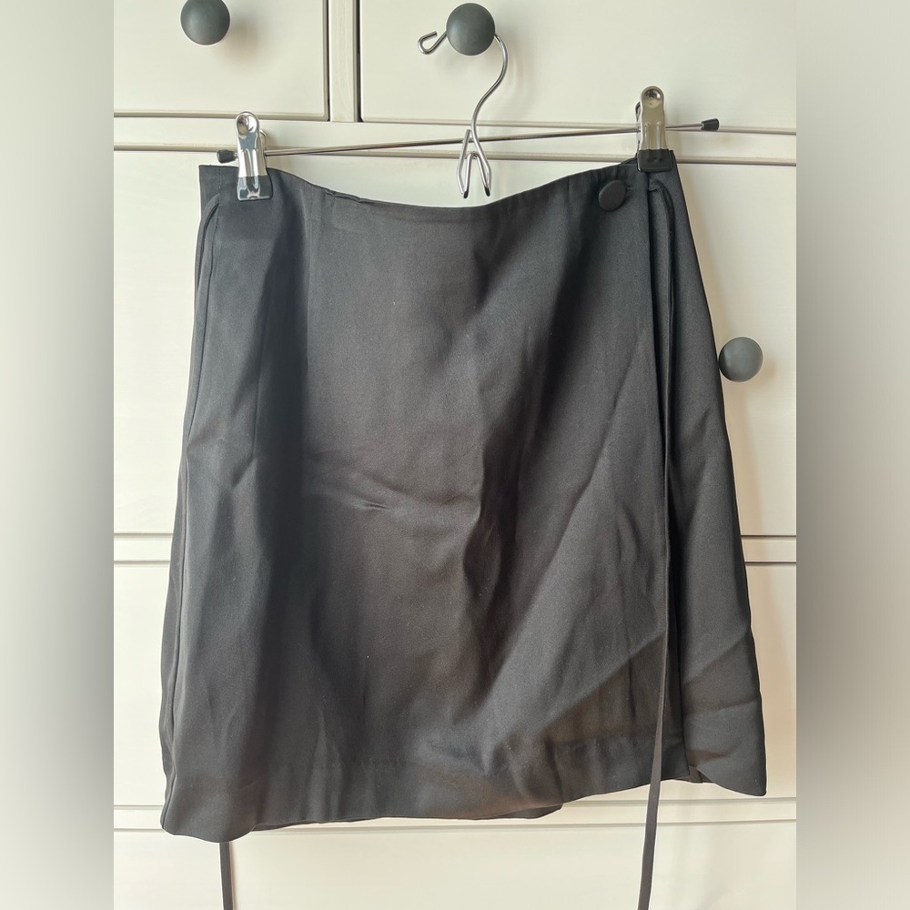 & Other Stories silky wraparound skirt